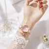 Reloj de Acero Trenzado Explosivo para Mujer Estilo Femenino Fiesta Estudiantil Alto Valor Reloj de Guangzhou Moda Exquisito Reloj de Cuarzo