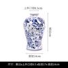 Jingdezhen Azul e Branco Porcelana Vaso Ornamentos Advanced Sense Nicho Sala de estar Vaso de Cerâmica Artístico Vintage Ornamentos Vaso de Flores