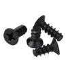 Acero inoxidable negro KB cabeza avellanada Cruz cola plana tornillo autorroscante cabeza plana tornillo autorroscante cola plana Tornillo de cabeza plana Cruz