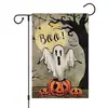 Banderas de Jardín de Halloween Transfronterizas, Lindas Decoraciones Festivas de Fantasmas, Banderas para Jardín y Patio, Banderas de Bienvenida para la Puerta Principal