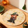 Jogo Americano Halloween Estilo Ins Transfronteiriço Redondo Adereços para Fotos Montanha-russa Retro para Mesa de Jantar Decoração com Isolamento Térmico Personalização de Abóbora