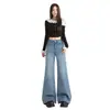 Novedades Primavera 2026 Jeans Acampanados No Ajustados para Mujer Cintura Alta Adelgazantes Ocultan Imperfecciones Casuales Versátiles Pantalones de Largo Completo