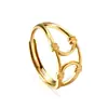 Anillo Abierto de Moda Europea y Americana para Mujer, Anillo Minimalista de Acero Inoxidable, Elegante Anillo Metálico Irregular Simple para Mujer