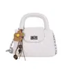 Bolsa de corrente de alta qualidade, estilosa, de nicho, com padrão de losangos, nova moda 2026, bolsa de mão versátil, bolsa de ombro e transversal para o dia a dia