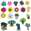 Nova série de sapatos com furos para plantas frutíferas de plástico, sapatos com flores de PVC removíveis, acessórios para venda quente transfronteiriça DIY