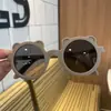 Gafas de sol con montura redonda libro rojo pequeño plegables populares para niños gafas de sol de verano nuevas oso viaje plegable moda coreana