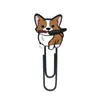 Clipes de Papel Desenho de Cachorro Transfronteiriços, Clipes de Papel Coloridos de Animais Fofos, Marcadores de Página Criativos, Material Escolar para Estudantes, Marcadores de Página em Estoque