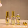 Botella Personalizada de Aceite Esencial de 15 ml, Botella de Vidrio Electroplateado de Oriente Medio, Botella Dispensadora Cosmética Portátil para Viajes, Botella de Muestra de Perfume