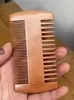 Peine de madera de durazno de 14 cm Venta al por mayor 13 cm logotipo con letras 18 cm regalo Peine de madera con mango largo de 12 cm Peine mensual de 10 cm