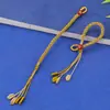 Chaveiro Nó de Milho Tecido à Mão Nó Cauda de Fênix, Pingente de Borla, Argola Ajustável, Cordão para Joias Venda por Atacado