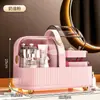 Caja de Almacenamiento de Cosméticos para Baño de Escritorio Organizador para Dormitorio Estudiantil Tocador de Cuidado de la Piel Estante de Almacenamiento por Capas