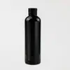 Spot al por mayor botella de plástico de 250 ml botella cilíndrica botella con tapa de mariposa transparente sub-empaque cosmético botella con tapa abatible