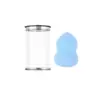 Cilindro de Aluminio Antióxido Caja de Boca de Caballo Gota de Agua Calabaza Corte Diagonal Esponja para Polvos de Maquillaje Huevo de Belleza No Látex Húmedo y Seco