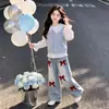 Conjunto de Chaleco Energético Elegante de Moda Chic con Cuello de Muñeca Camisa Jeans con Lazo Estilo Académico en Capas