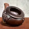 Adornos de Cornucopia Tallados en Ébano Artesanías de Madera Maciza Decoración para Sala de Estar Oficina en Casa Regalos para Apertura de Tienda