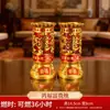 Velas de Cristal para Año Nuevo y Festival de Primavera para Uso Doméstico, Lámparas de Mantequilla sin Humo para Ofrendar a Buda, Lámparas de Larga Duración, un Par para Regalo de Inauguración de Casa y Ofrenda a Buda