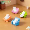 Paisagem em miniatura, sofá fofo e preguiçoso, figura de gatinho pequeno, boneca adorável, acessórios de decoração DIY para casa de bonecas, pequenos enfeites de mesa