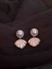 Pendientes de perlas, diseño nicho de lujo francés, elegantes pendientes de otoño e invierno 2024, nuevos pendientes de moda para niñas.