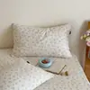 Funda de almohada de gasa 100% algodón pieza individual, funda transpirable amigable con la piel para relleno de almohada, juego de dos fundas de almohada de gasa de doble capa 100% algodón puro