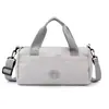 Bolsa de viaje ligera y elegante para deportes al aire libre para mujer, bolsa de ciclismo estampada simple con múltiples compartimentos, bolsa de yoga fitness