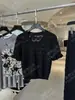 Yuran 26 Colección Primavera/Verano Nuevo Conjunto de Top de Punto de Manga Corta y Falda de Hilo de Bucle de Algodón con Encaje Hueco Francés de Burbujas