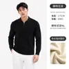 Suéter de punto para hombre de alta calidad, estilo vintage, con textura acanalada, perfecto para uso casual en otoño e invierno.