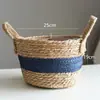 Funda tejida para maceta estilo nórdico, cesta de flores tejida a mano, cesta de almacenamiento decorativa para plantas verdes de sala de estar y balcón