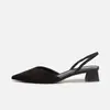 Sandalias Baotou para mujer, nueva colección de verano 2026, sandalias simples de punta cuadrada con tacón cuadrado, sandalias de tacón alto para mujer con tiras finas, zapatos planos de moda para mujer