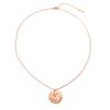 Una Pieza Personalizado en stock Acero Inoxidable Espejo Grabado Láser Regalo del Día de la Madre Collar Marcado Collar de Doble Pieza Redonda