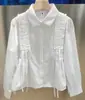 Uniformes escolares de comercio exterior, camisas para niños, camisas blancas de nuevo estilo para estudiantes de secundaria y mayores