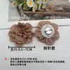 Flor de Rosa de Tela de Burbujas Arrugada de 7 CM Flor de Remolino Flor Hecha a Mano Tridimensional Flor DIY Faldas Zapatos Sombreros Bolsos Accesorios