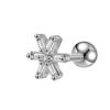 Transfronterizo Nueva Moda Diamante Arete de Botón para Mujer Otoño Diseño Nicho Mariposa Arete para Hueso de la Oreja Aretes de Flor Avanzados