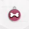Producción DIY de nuevo colgante de polvo de brillo para perro mascota aleación color hueso de perro gota de brillo aceite accesorios de joyería colgante