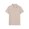 Camisa Polo de Manga Corta con Cuello de Solapa Antibacteriana Dupont Sorona 7A de 200g Ropa de Trabajo de Verano para Hombre con Logo Estampado Camisa Polo