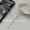 Estilo Ins Coreano Nicho Dulce y Lindo Plata de Ley S925 Doble Capa Corte Cuadrado Calado Puntadas Oso Madreperla Blanca Pulsera