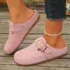 2026 Verano Nuevo Comercio Exterior Tallas Grandes Suela Gruesa Punta Redonda Punta Cerrada Slip-On Moda Versátil Zapatos Birkenstock Zapatos de Mujer Venta al por Mayor