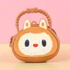 Bolsa de monedas con cremallera de silicona de dibujos animados Llavero de mano Color macarrón Mini bolsa de monedas Bolsa de almacenamiento para niños Regalo