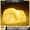 Lámpara de resina de fibra de vidrio luz cálida piedra de guijarro patio lámpara impermeable jardín exterior césped acogedora luz suave lámpara de paisaje para exteriores