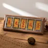 Mini Porta-Retrato de Mesa Song Jin Pintura Caligráfica Núcleo Porta-Retrato Cartão Decorativo Moldura para Fotos Estilo Chinês Ornamentos de Bom Presságio Não