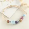 Pulsera de Cerámica Jingdezhen, Lujo Accesible y Pulsera de Perlas de Porcelana Shell de Gama Alta, Lote de Pulseras Frescas y Versátiles Tejidas a Mano