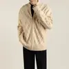 Suéter cárdigan nuevo para hombre de primavera y otoño, suéter de punto guapo con cuello alto, estilo japonés, holgado, moderno, chaqueta casual