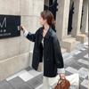 2025 Primavera y Otoño Nueva Era Reductor Versátil Cómodo Calidad Mejorada Moda Retro Chaqueta Abrigo de Cuero de Moda Tendencia