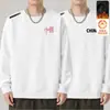 Sudadera casual forrada de polar para hombre, nuevo modelo de invierno en negro, blanco y gris, corte holgado, cuello redondo, sin cierre, manga larga, top deportivo, chaqueta