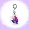 Colgante Kpop Accesorios de Dibujos Animados para Grupos Femeninos, Exquisitos Regalos Personalizados de Acrílico Transparente, Accesorios para Mochilas de Anime, Película