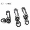 Directo de fábrica 15 mm Mini gancho para cordón de teléfono móvil gancho de plástico negro mini gancho