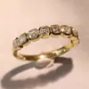 Anillo de diamante cuadrado simple Cao Shi para mujer, anillo elegante y profesional estilo francés, un artículo de gran venta de la promoción de transmisión en vivo de Taobao