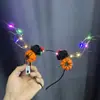 Diadema de Rama de Murciélago Oscuro de Halloween Diadema de Araña Calabaza Diadema Divertida para Fiesta Festiva Disfraz