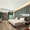 Mobiliario Estándar para Habitación Estándar de Hotel Atour S, Juego Completo para Casas de Huéspedes, Hoteles y Apartamentos, Incluye Camas Individuales y Dobles, Mesas Redondas, Bases de Cama Dedicadas y Mesitas de Noche