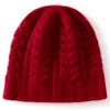 Nuevo Gorro de Punto Trenzado de Cachemira Otoño Invierno Cálido Anti-frío Unisex Casual Turbante Gorro Exterior Frío