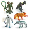 Simulação Transfronteiriça Mito Ocidental Modelo Warcraft Hipocampo Boneco de Neve Tigre Dentes-de-sabre de Gelo Monstro Lobisomem Decoração Enfeites Brinquedo